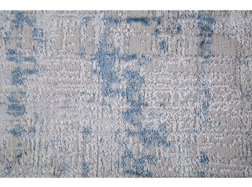 Tapete Sala Super Soft Qaza Abstrato Azul 1,50x2,00m 150x200