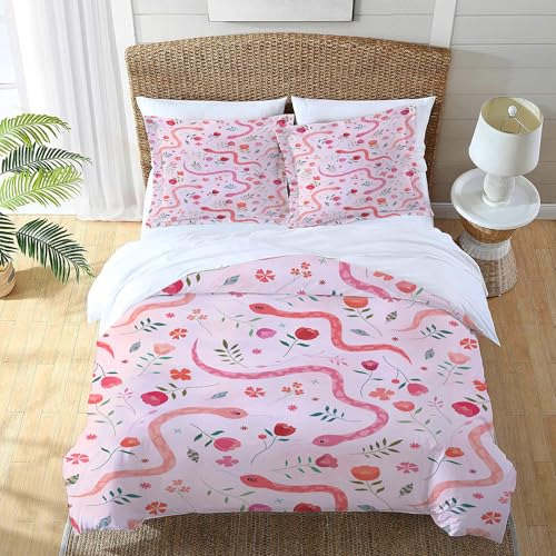 Juego De Ropa De Cama De Serpiente, Funda De Edredón