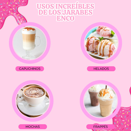 Kit Jarabe Para Cafe Caveeni Enco 750ml 12pz Elegir Sabores