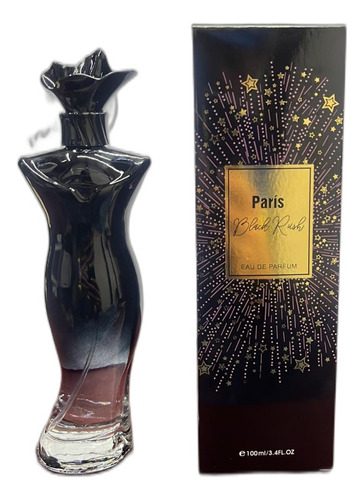 Perfume Marca Km2 Para Mujer Paris Black Rush Vestido Negro