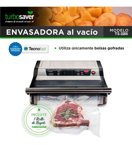 Envasadora Al Vacío Turbosaver Ts-2200 Uso Comercial