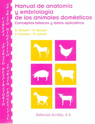 Climent: Manual Anatomía Y Embriología Animales Domésticos