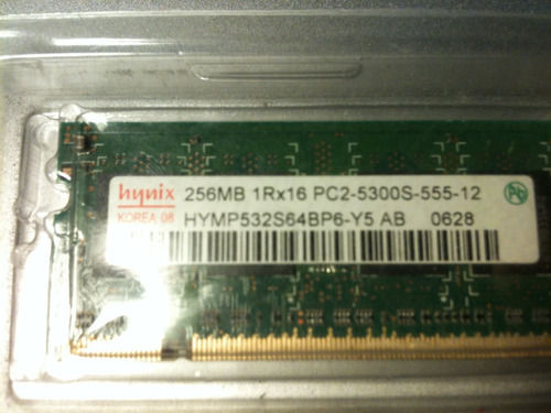 256 Mb Ddr2 Pc2-4200s Laptop Memoria Hynix Hymp532s64bp6-c4