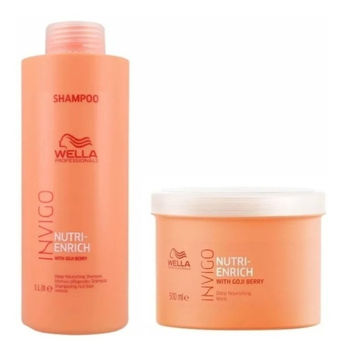 Wella Invigo Nutri Enrich Shampoo 1l+máscara 500ml F Grátis