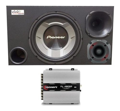 Caixa Trio Pioneer Ts-w3060br 12 + Hdi300 + 5hi300 + Módulo