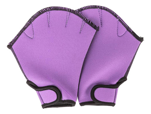 Guantes De Natación De Entrenamiento De Ajuste Morado L