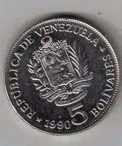 Comprar Monedas De 5 Bolivares De 1990 - 1989  *** 10 Monedas