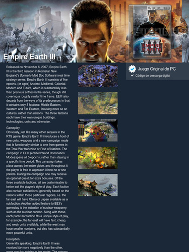 Empire Earth Iii - Descarga Digital - Pc #13037