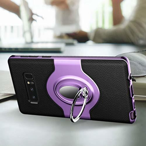 Estuche Para Samsung Galaxy Note 8 Soporte Anillo Morado