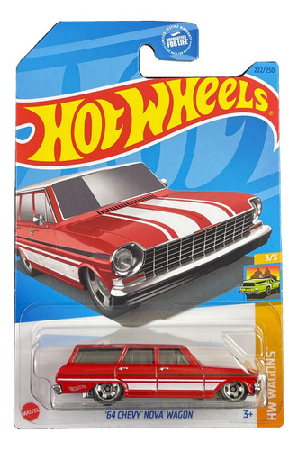 Hot Wheels Carro 64 Chevy Nova Wagon Original + Obsequio