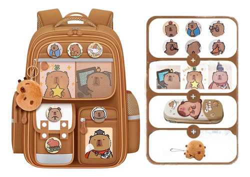 Mochilas Escolares Capibara 2025, Mochilas Para Niños, Mochila De Niña, Regalo Para Niña, Capibara Mochila Escolar Divertida Para Niños, Mochilas Orig