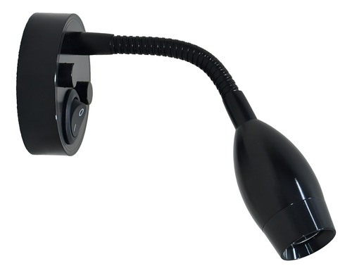 Lampara De Pared 12v (x2) Led 3w Iluminación Motorhome Yate Negro