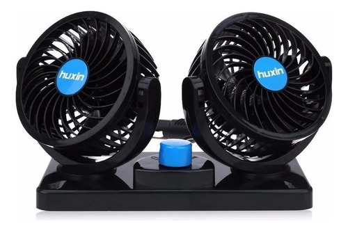 Ventilador Mini Automotivo Duplo - 2 Velocidades 12v Forte