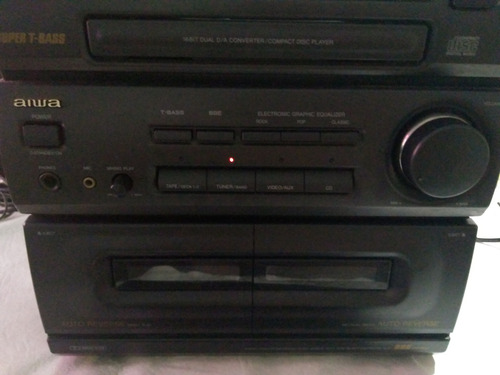 Minicomponente Aiwa Nsx 320 Cuerpo Central Sin Parlantes Negro 0 W (Usado)