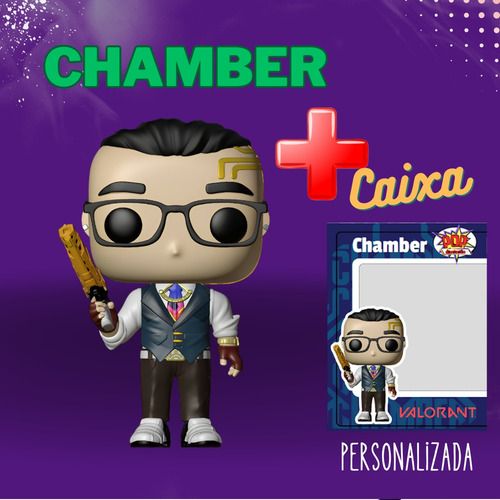 Chamber Valorant Estilo Funko Pop Com Base +caixa !!