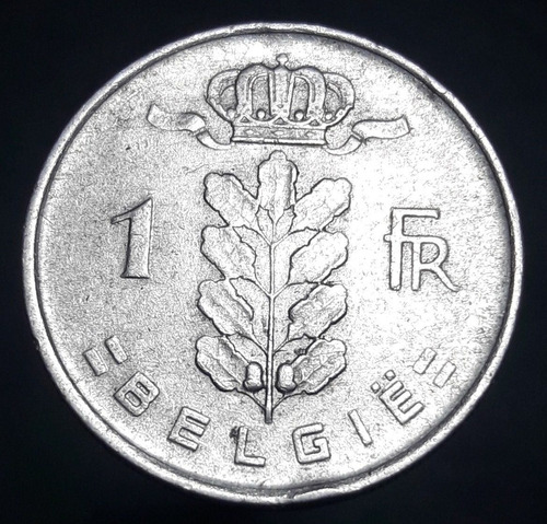 Moneda Bélgica 1 Franc 1952 Dutch Text