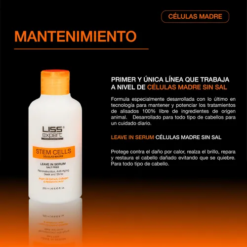 Células Madre Serum Leave In Liss Expert Professional 250ml