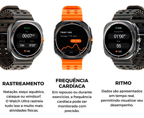 Smartwatch Ultra Serie 10 Compatível Com iPhone 11 12 13 14