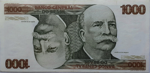 C153 Cédula De 1000 Cruzeiros Do Barão Mbc/s (Usado)