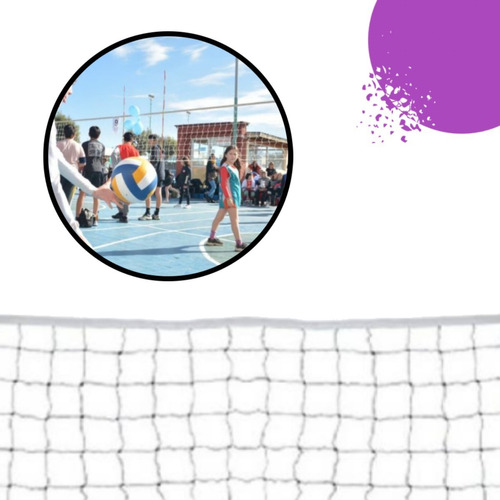 Red De Voley Larga 25mts Ideal Para Minivoley Escuelas Club