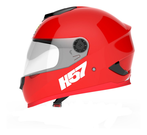 Casco Moto Halcon H57 Integral Rojo Tienda Oficial