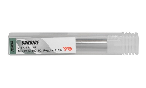 Cortador De Carburo 1/4 X 3/4 X 2-1/2 Pulgadas 4f Tialn Yg-1