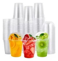 Comprar 100 Vaso Desechable Plastico Vaso Con Tapa Domo Con Hoyo 12oz Vasos Plasticos Desechables Vasos Para Bebidas Juego De Vasos Descartables Vasos Grande Vasos Plásticos Pasteleriacl