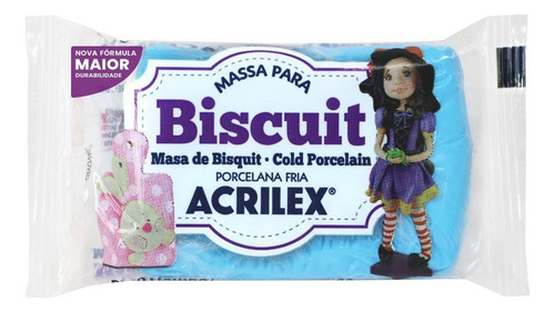 Massa De Biscuit Azul Celeste 90g Acrilex