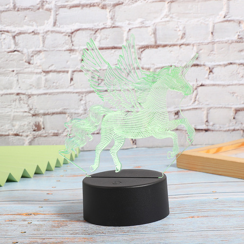 Regalo De Mesa Táctil Led Usb Tipo 3d Unicorn Night