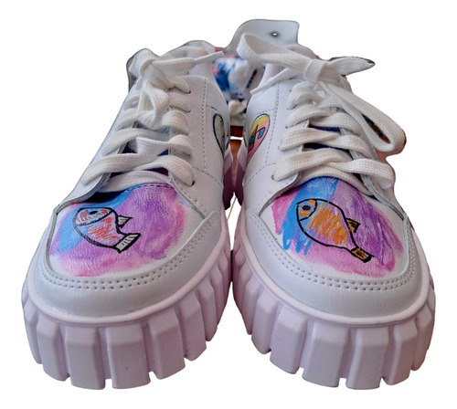 Zapatillas Kiddo  Pintadas A Mano  Diseño Exclusivo