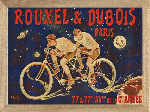 Bicicletas Rouxel  Publicidad Cuadros Poster Cartel C281