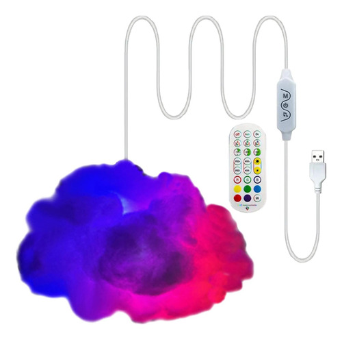 Nuvem De Algodão Diy Atmosfera Luz Decoração Do Quarto