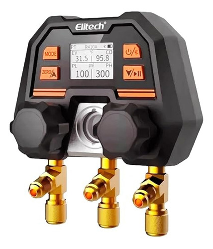 Manometro Digital Refrigeracion Presion Temperatura Elitech
