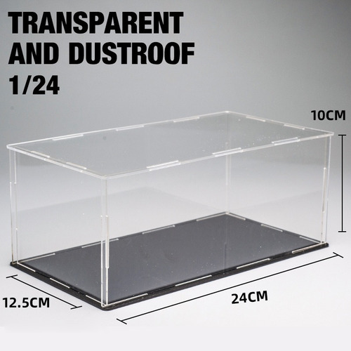 Expositor De Automóveis Modelo Transparente 1:24 2 Acrílicos