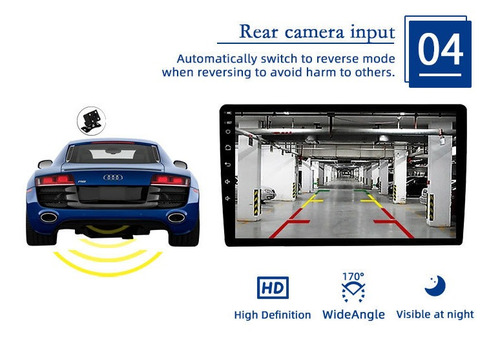 Imagen 6 de 10 de Estéreo Para Auto De 2 Din Con Wifi Gps Android 9.1