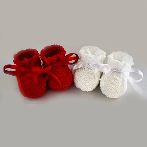Sapato vermelho cheap recem nascido