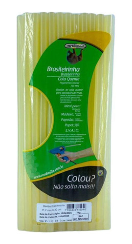 24 Kg Cola Quente Bastão Refil Brasileirinha 11,2 Mm X 30 Cm