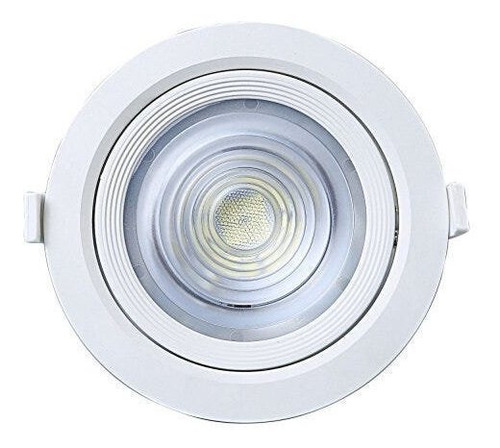 Luminária Led Spot De Embutir Redondo Par 30 10w Taschibra Cor 6500K Luz Branca