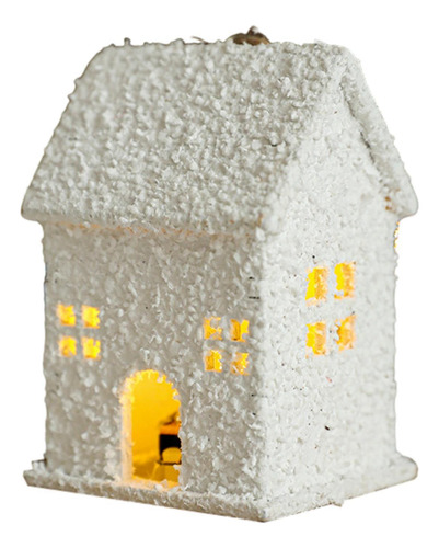 4 Adorno De Casa De Árbol De Navidad, Casa Con Nieve Estilo