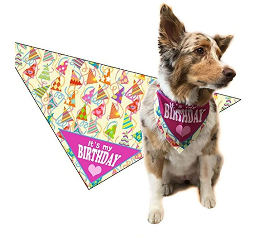 Stonehouse Collection Its My Birthday Dog Bandana Dog Bufand