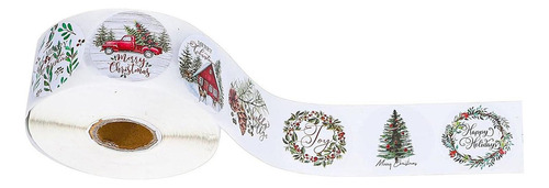 2 X 500 Pegatinas Navideñas Para Sellar Sobres, Etiquetas