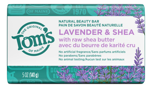 Tom's Of Maine Jabn De Barra De Belleza Natural, Lavanda Y K