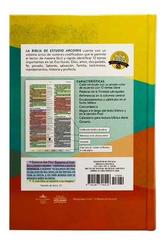 Imagen 3 de 4 de Biblia De Estudio Arcoiris Rvr1960 Tapa Dura