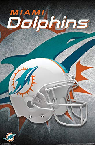 Trends International Nfl Miami Dolphins - Casco 18 Wall Post