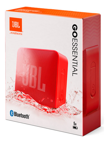 Altavoz Bluetooth impermeable Jbl Go Essential, color rojo