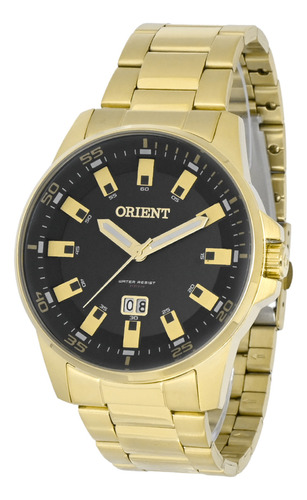 Relógio Orient Masculino Mgss1218 P1kx Preto Dourado