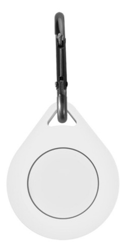 Capa De Silicone Para Apple Airtag - Branca Com Mosquetão