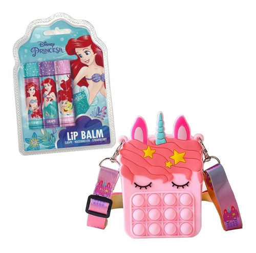 Regalo Para Niñas Pack Morral Unicornio Y Gloss Disney