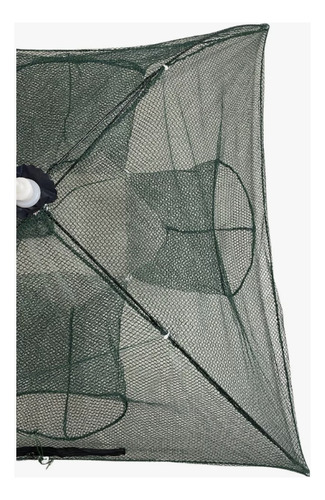 Trampa Para Carnadas - Plegable 6 Bocas Ideal Pesca Mojarra Color Verde Oscuro