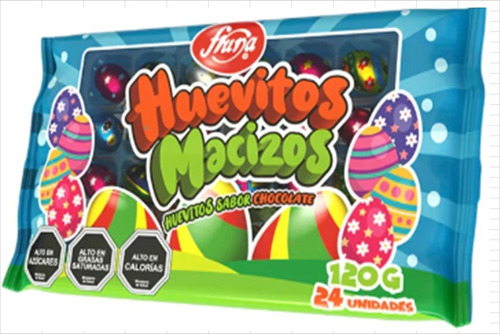 Huevito Macizo Sabor Chocolate Fruna X 360 Unidades